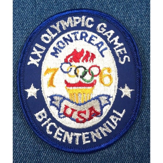 NOS Vintage 1976 Olympic Games 3.5" Patch - Montr… - image 1