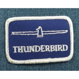 Vintage NOS Ford Thunderbird 3" Patch Shirt Jacket Hat - Classic Car - RETRO