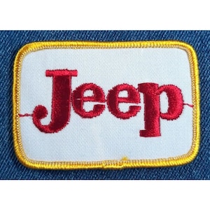 NOS 70s Original Vintage Jeep 3&quot;x2&quot; Patch 4x4 Offroad Retro Overland 70s For Hat
