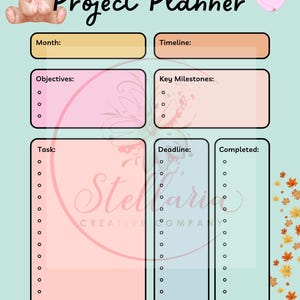 Ultimate Planning Bundle: 2025 Calendar, Project Organizer, Annual Planner, and Study Sheet