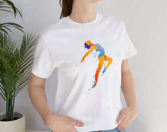 Dancer T-Shirt: Colorful Artistic Design