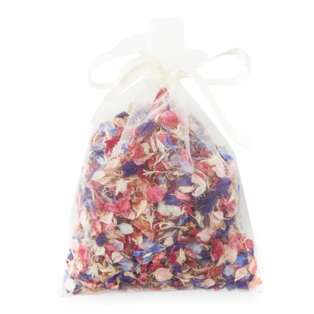 1 Liters Dried Flowers Confetti Sachets Wedding Confetti Wedding Exit Toss Dried Petals Loose