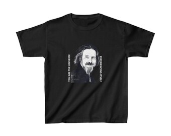 Kids Heavy Cotton Tee) Alan Watts You Are the Universe