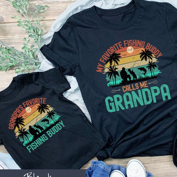 Grandpa's Fishing Buddy T-Shirt, Grandpa and me shirt, Grandpa and me matching shirt, Grandpa Shirt, Fishing Buddies, Father's Day Gift