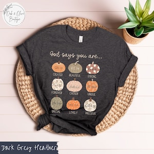 Trendy Fall Christian Women Thanksgiving Shirt, Religious Pumpkin Shirt, Retro Autumn T-Shirt, Cute Vintage Fall Pumpkin Scripture Top