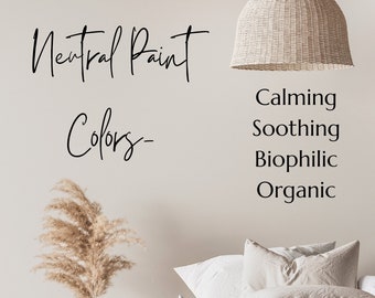 Couleur de peinture neutre pour chambre à coucher Palette de couleurs pour bureau à domicile Palette de peinture pour chambre à coucher Palette de couleurs pour chambre à coucher Couleur de peinture pour chambre d&#39;amis Naturel
