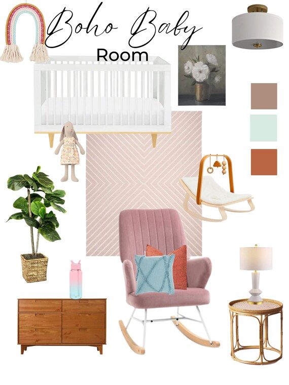 Baby Room Paint Color Pink Nursery Modern Baby Room Mid Century Modern  Furniture Baby Room Wall Color Boho Baby Makeover Furniture Shopping