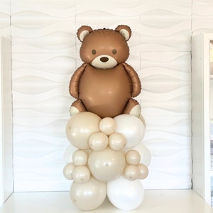 Globos "We Can Bearly Wait" - Decoración "We Can Bearly Wait" - Baby Shower con temática "We Can Bearly Wait" - Decoración para Baby Shower - Globos para Baby Shower