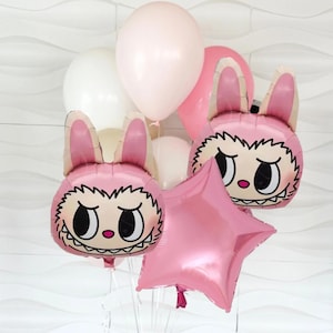Labubu Birthday Balloons - Labubu Balloons - Labubu Balloon Bundle - 10 pack of Balloons - Labubu Birthday - Labubu Birthday Decorations