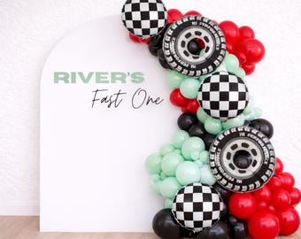 Tema DOS rápidos l Kit de globos DIY dos rápidos l Tema de cumpleaños dos rápidos de crecimiento l Primera vuelta l Cumpleaños con tema de auto l Guirnalda de globos - Primera vuelta