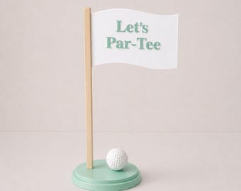 Let's Par-Tee 3D Printed Centerpiece - Hole In Hole Birthday Decor - Hole In One - Golf Party - Party Centerpieces - Golf Decorations