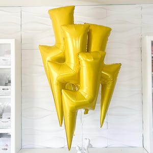 Lightning Bolt Balloons - 5 Pack Lightning Bolt Balloons - One Happy Dude - One Cool Dude - One Happy Dude Balloons - One Cool Dude Balloons