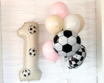 Soccer Ball Themed Balloons - 10 Pack Of Balloons - Soccer Party- Soccer Themed Birthday Party - Soccer Party - Soccer Balloons