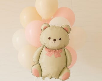 Globos "No podemos esperar" - Decoración "No podemos esperar" - Baby Shower temático "No podemos esperar" - Decoración para baby shower - Globos para baby shower