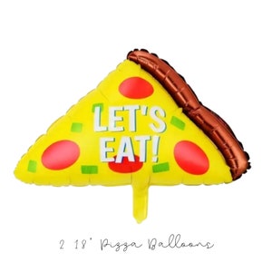 Pizza Mylar Ballon - Ninja Turtle Pizza Ballon - Ninja Turtle Geburtstagsdeko - Nija Turtle - Pizza 18 &quot;&quot;Ballon - Ninja Turtle Ballon -