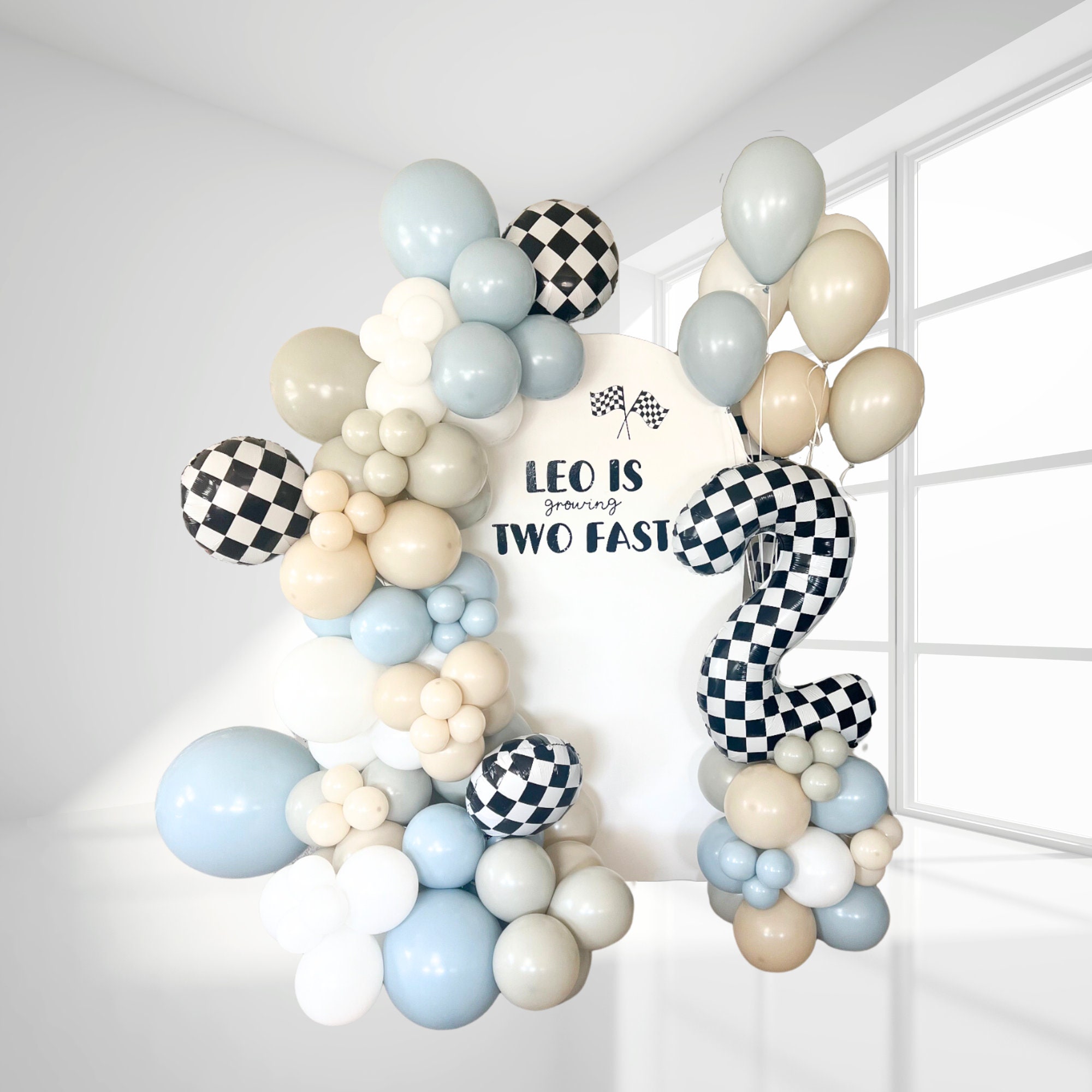 Two Fast Balloon Stack TWO Fast Theme L Two Fast DIY Balloons Kit L Growing Two Fast Birthday ...