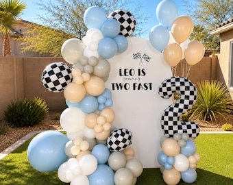 TWO Fast Theme l Two fast DIY Balloons Kit l Growing Two Fast Birthday Theme l Two Fast Balloons l Car Theme Birthday l Balloon Garland