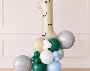 Hole In One Birthday Balloons - Hole In One - Hole In One Birthday - Golf Birthday Balloons - Golf Party - Four Birthday Party - Golf Tower