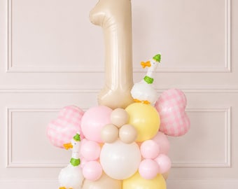 One Silly Goose Balloon Tower - One Silly Goose Balloons - One Silly Goose - One Silly Goose Birthday - One Silly Goose Party Decor
