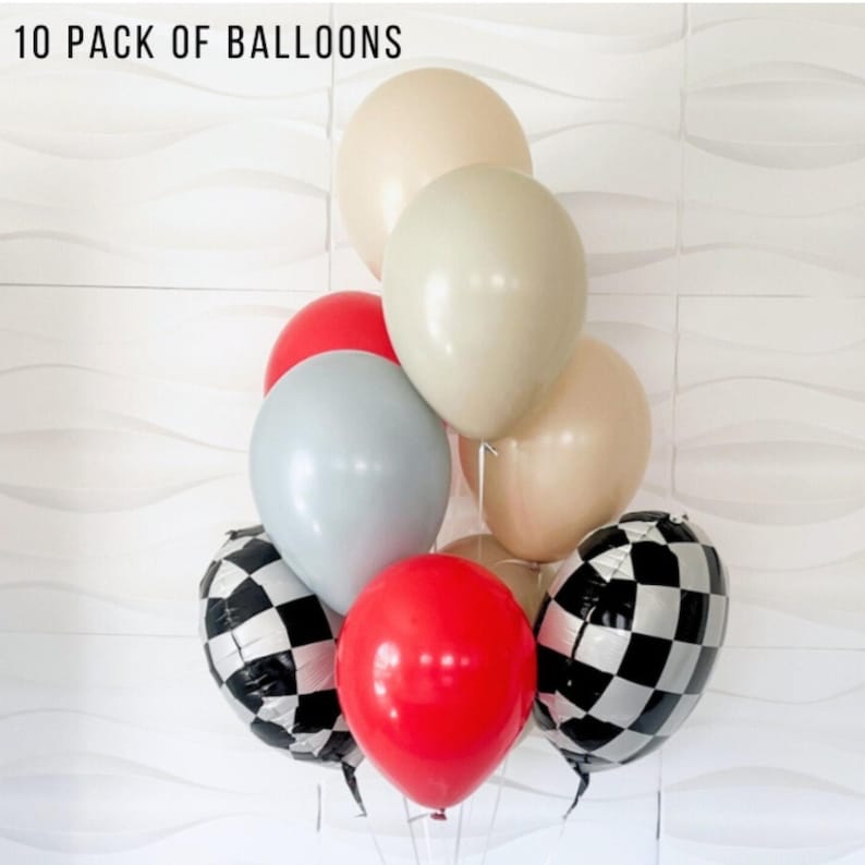 First Lap Around The Track - First Lap Balloons - First Lap Balloon Tower - First Lap Around The Track Birthday Theme - Race Car Birthday image 5