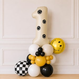 One Happy Dude DIY Balloon Tower l Number Balloon Tower l One Happy Dude Birthday l One Happy Dude