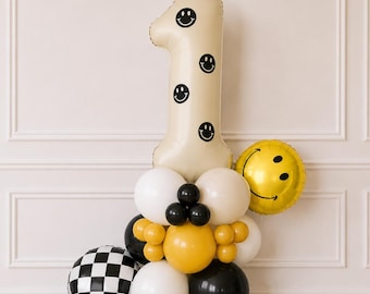 One Happy Dude DIY Balloon Tower l Number Balloon Tower l One Happy Dude Birthday l One Happy Dude