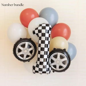 First Lap Around The Track - First Lap Balloons - First Lap Balloon Tower - First Lap Around The Track Birthday Theme - Race Car Birthday image 10