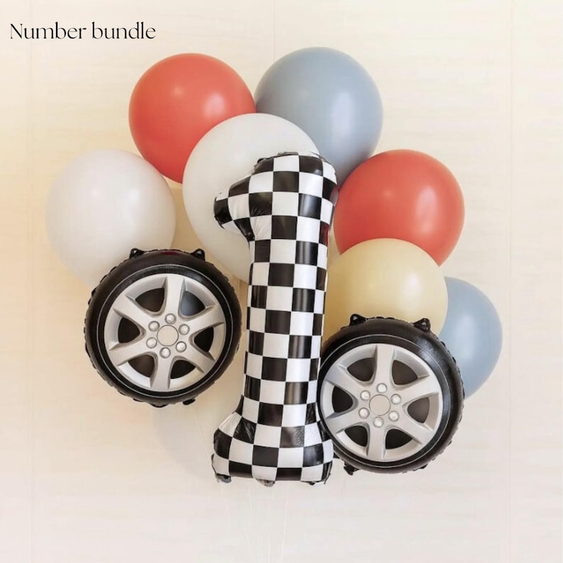 First Lap Around The Track - First Lap Balloons - First Lap Balloon Tower - First Lap Around The Track Birthday Theme - Race Car Birthday image 10