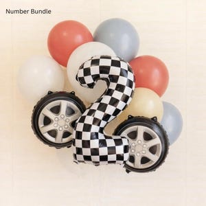 Two Fast Balloon Stack TWO Fast Balloon Tower L TWO Fast Balloons L Race Car Balloons L Race ...