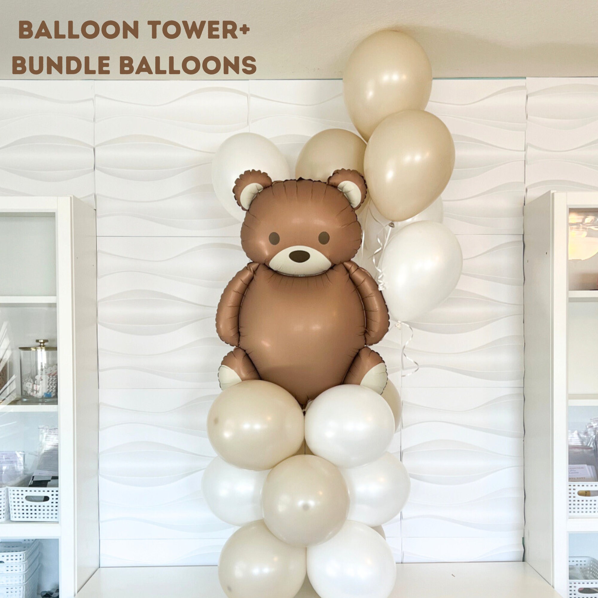 Teddy Bear Helium Balloon - Teddy Bear Party - Bear Theme Party - Teddy ...