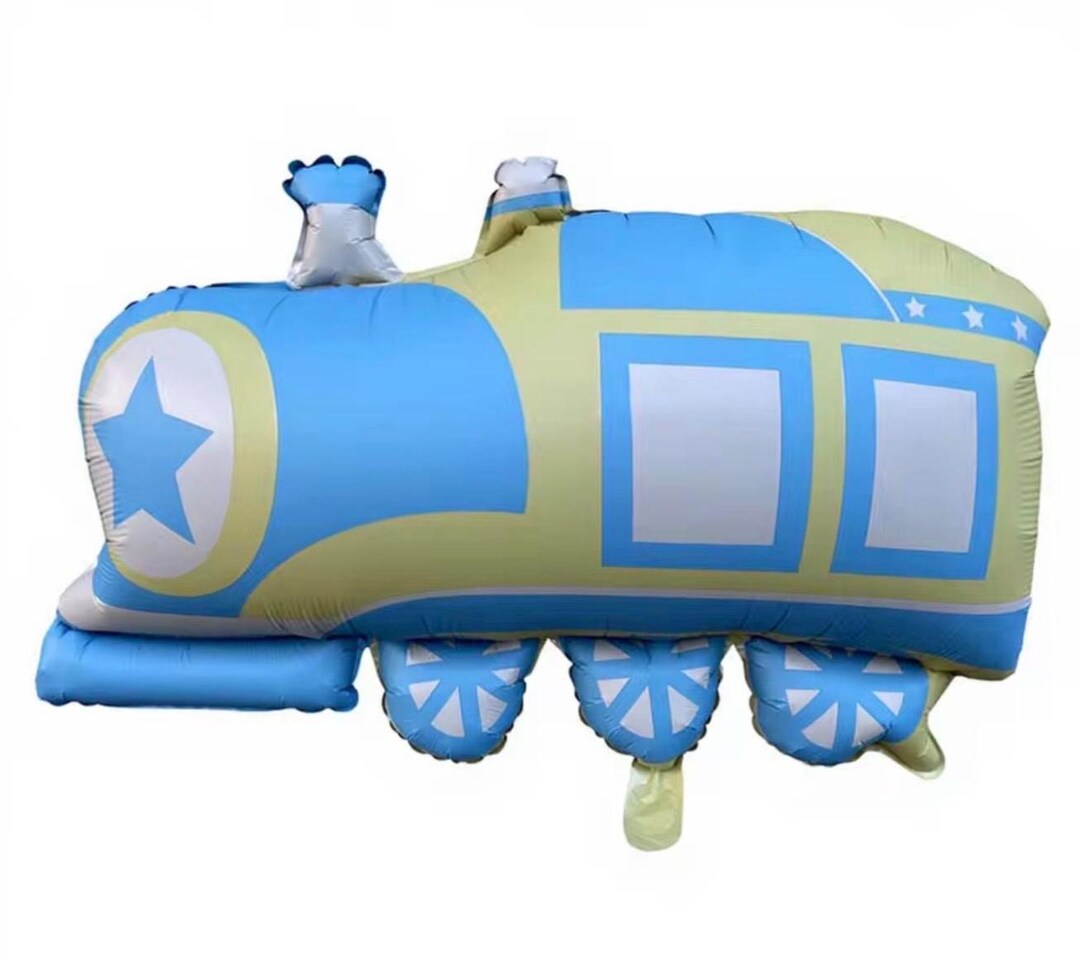 Train Balloon Stack Train Balloon - Train Balloon Set - Train Birthday - Birthday Balloons ...