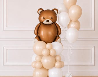 We Can Bearly Wait Balloons - We Can Bearly Wait Decor - We Can Bearly Wait Theme Baby Shower - Baby Shower Decor - Baby Shower Balloons -