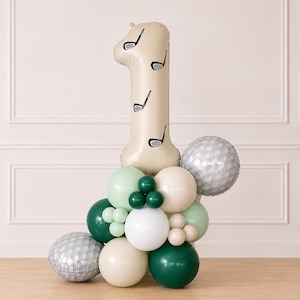 Hole In One Birthday Balloons - Hole In One - Hole In One Birthday - Golf Birthday Balloons - Golf Party - Four Birthday Party - Golf Tower