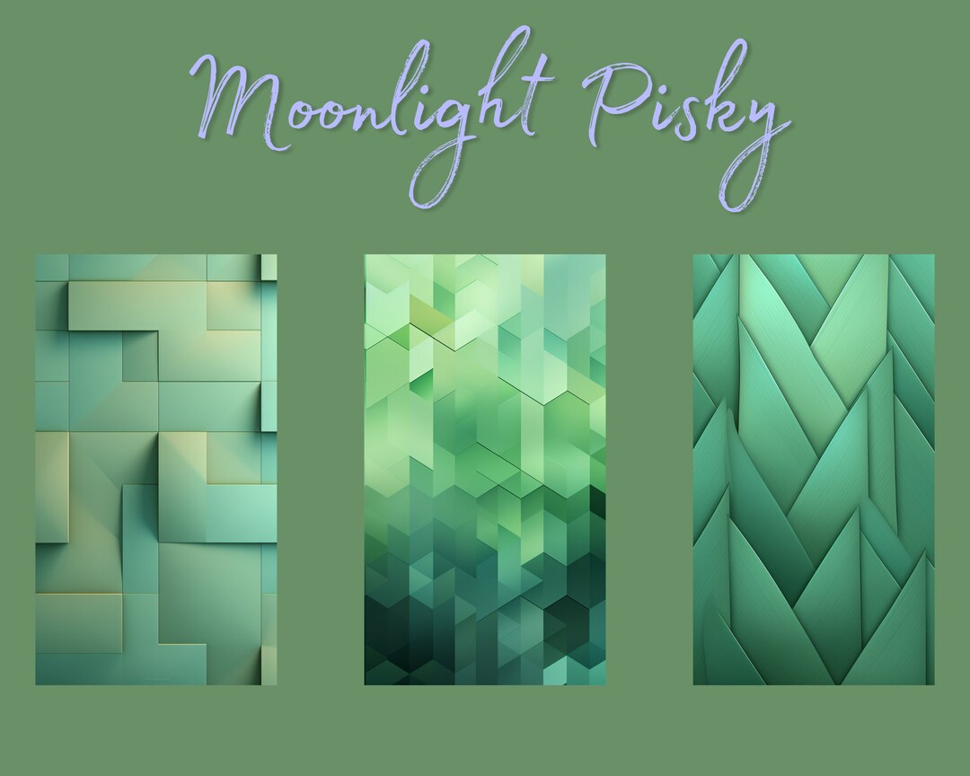 Pastel Green Phone Wallpapers Phone Backgrounds Light Green 3 Pack Etsy