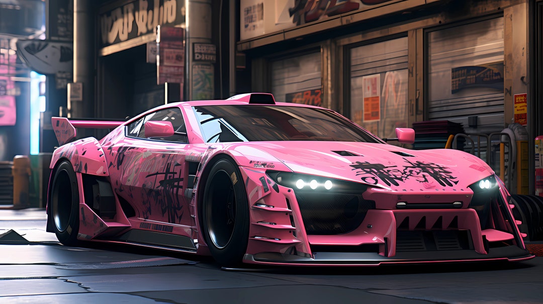 Cyberpunk Car Desktop Backgrounds, 4 Pack. PC Wallpapers. - Etsy