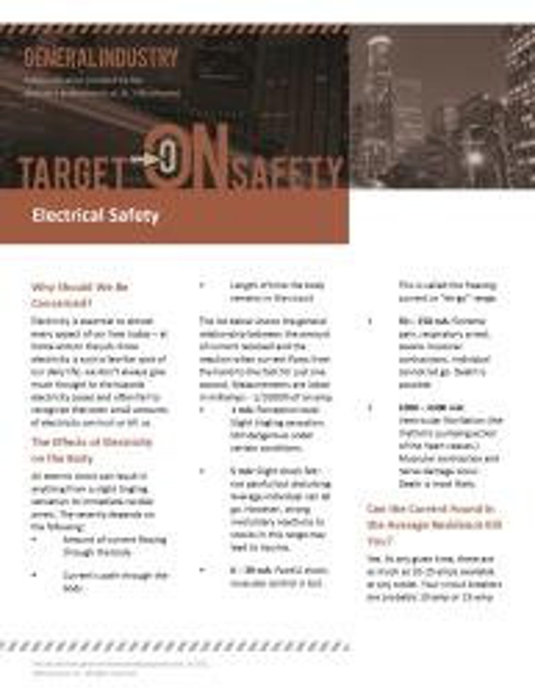 Electric Safety Form Electrician Template Target Safety Forms