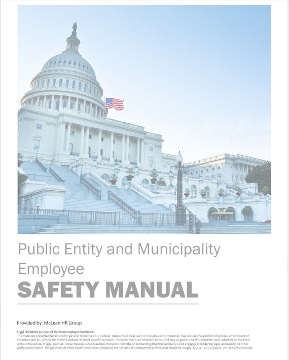 Local Laws Handbook - Safety Manual Forms - Safety Policy Forms - Municipality Forms - Employee Safety Handbook - Safety Work Template