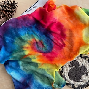 pride colored tie dyed men’s underwear, boxer briefs