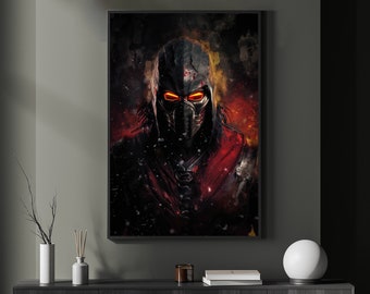 Mortal Kombat, Kabal 1 - Digital Art Print, Wall Art, Digital Download, Home Decor, Printable