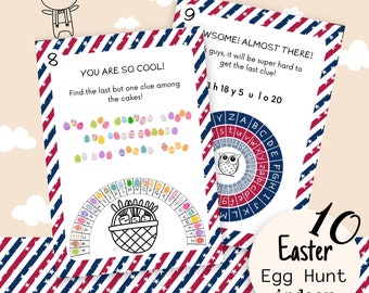 Printable Kids Indoor Easter Scavenger Hunt, Instant Download Children Bunny Hunt Game, Easter Egg Hunt Game, Kids Clue Game, Instant Game