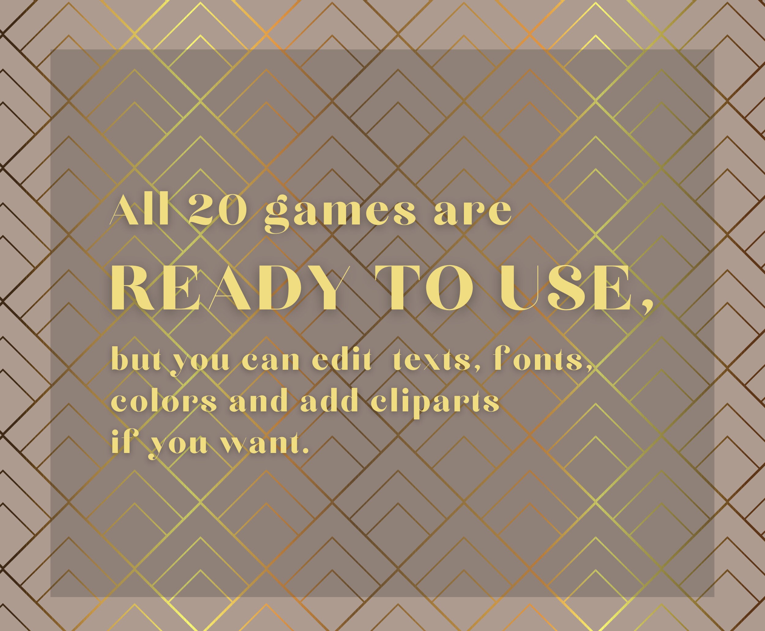 20pc Ultimate Floral Mother's Day Games Bundle Mothers Etsy