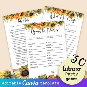 30-delige ultieme Icebreaker Party Games-bundel, afdrukbare Ice Breaker-vragen, Office Party Game-sjabloon, Happy Hour Bingo, tafelgesprek voor volwassenen