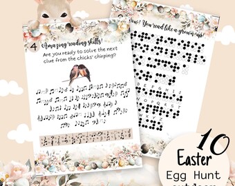 Printable Teen & Adult Outdoor Easter Scavenger Hunt, Instant Download Adult Bunny Hunt Game, Easter Egg Hunt Game, Teens Kids Clue Game