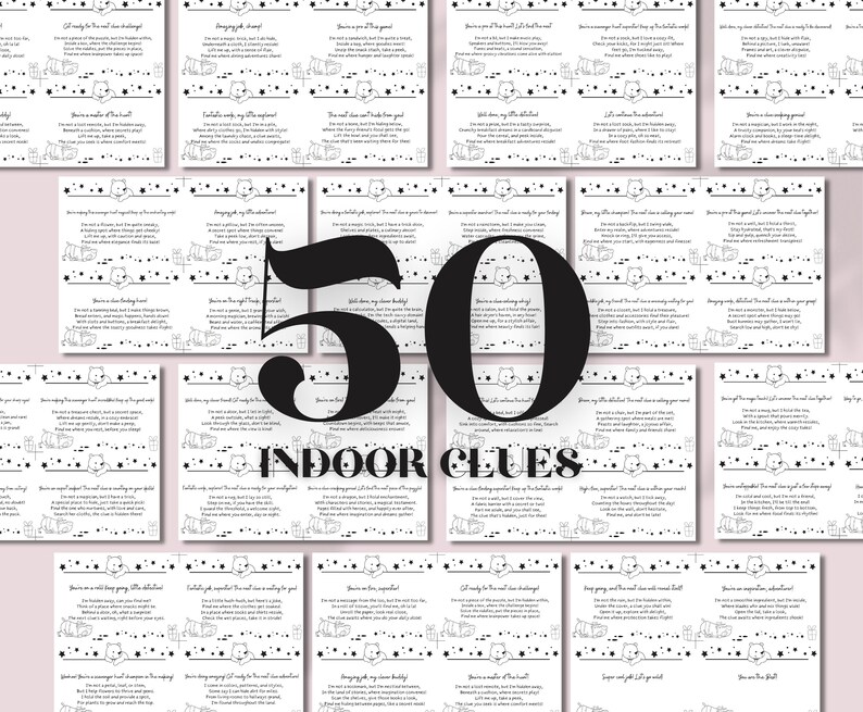 Pregnancy Reveal Indoor Scavenger Hunt for Siblings, Treasure Hunt Clue