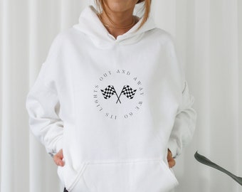 Lights Out and Away We Go Hoodie Formel 1 Sweatshirt F1 Geschenk Racing Inspiriert Shirt Grand-Prix-Kleidung Ästhetische Racing Hoodie