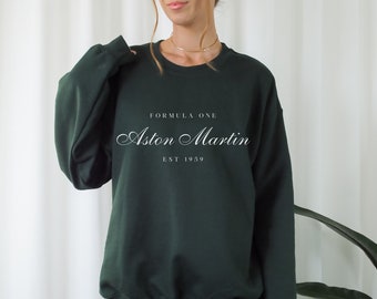 Aston Martin Sweatshirt Formula One Crewneck Aston Martin Gift F1 Gift Racing Inspired Shirt Grand Prix Clothing Aesthetic Racing Shirt