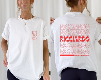 Comfort Color Daniel Ricciardo Tshirt Formula One Tee Daniel Ricciardo Gift F1 Gift Racing Inspired Shirt Aesthetic Racing Clothing