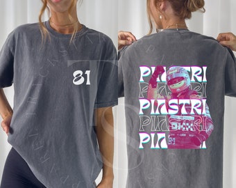 Comfort Color Oscar Piastri Tshirt Formula One Tee Oscar Piastri Gift F1 Gift Racing Inspired Shirt Aesthetic Racing Clothing