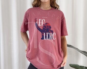 Comfort Color Charles Leclerc Tshirt Formula One Tee Charles Lecleerc Gift F1 Gift Racing Inspired Shirt Aesthetic Racing Clothing