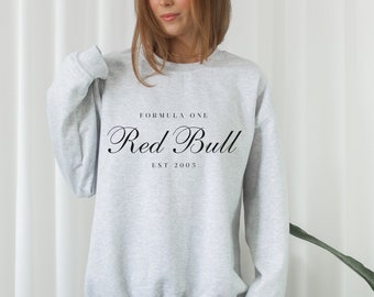 Red Bull Sweatshirt Formel 1 Rundhalsausschnitt Red Bull Geschenk F1 Geschenk Rennsport inspiriert Shirt Grandprix Kleidung Ästhetisches Rennshirt